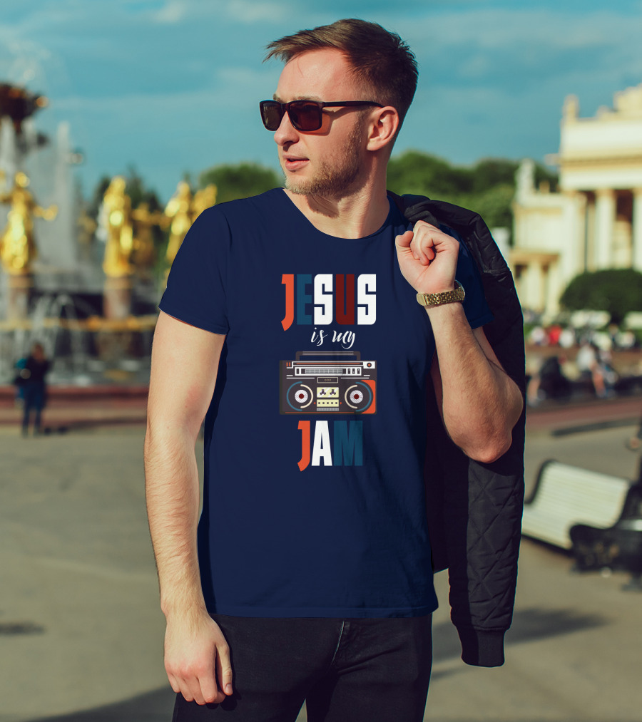 Jesus Is My Jam Boombox T-Shirt