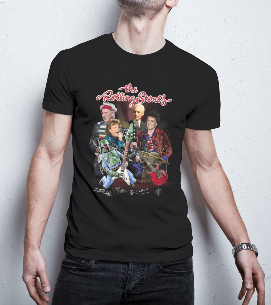 Band The Rolling Stones Star Wars Characters T-Shirt