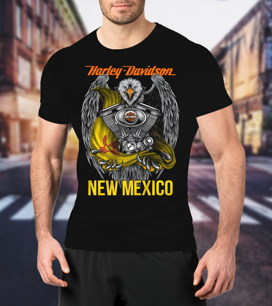 Harley Davidson Eagle Engine New Mexico T-Shirt