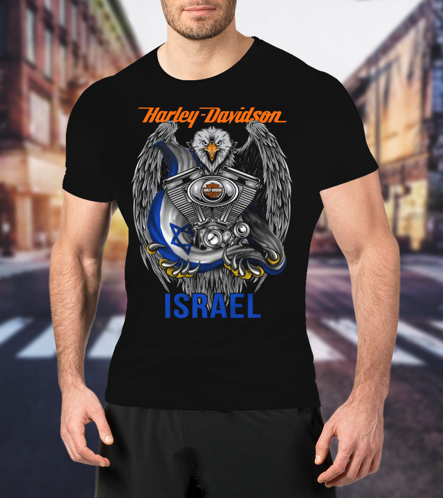 Harley Davidson Eagle Engine Israel T-Shirt