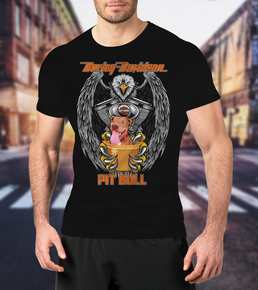 Harley Davidson Pit Bull Eagle T-Shirt