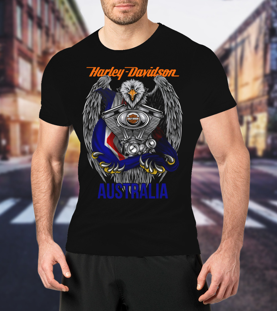 Harley Davidson Australia Eagle Engine T-Shirt