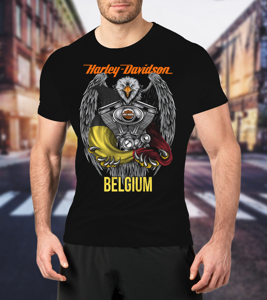 Harley Davidson Eagle Engine Belgium T-Shirt