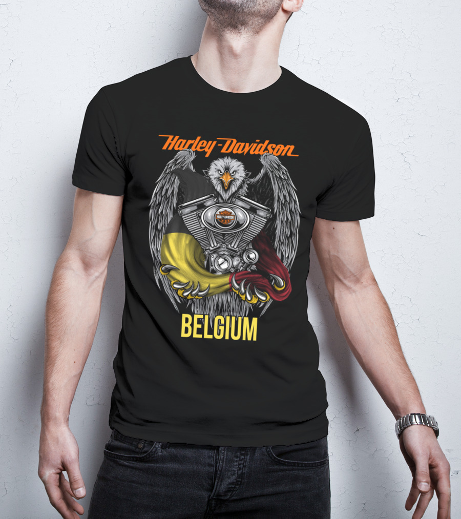 Harley Davidson Eagle Engine Belgium T-Shirt