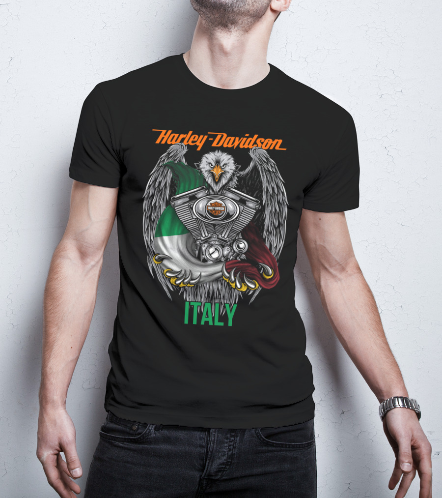 Harley Davidson Italy Eagle Engine T-Shirt