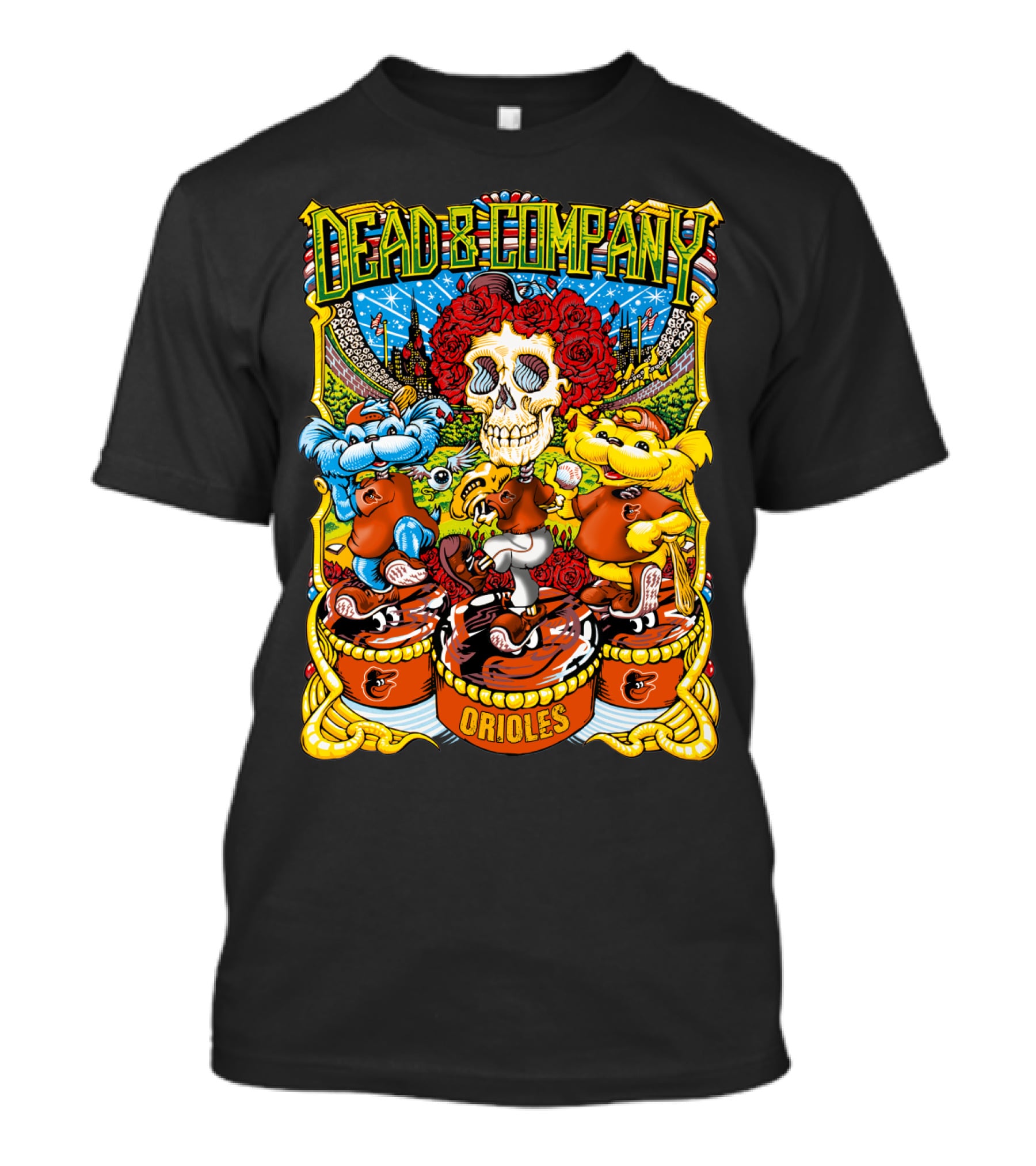 Dead & Company Orioles Mlb Collaboration T-Shirt