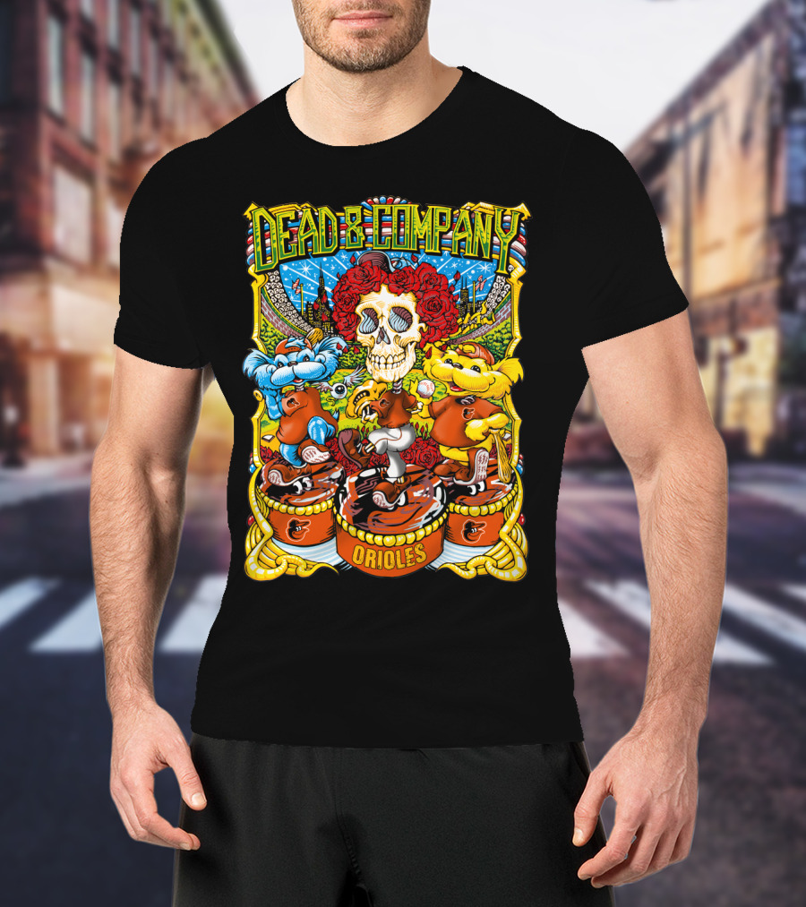Dead & Company Orioles Mlb Collaboration T-Shirt