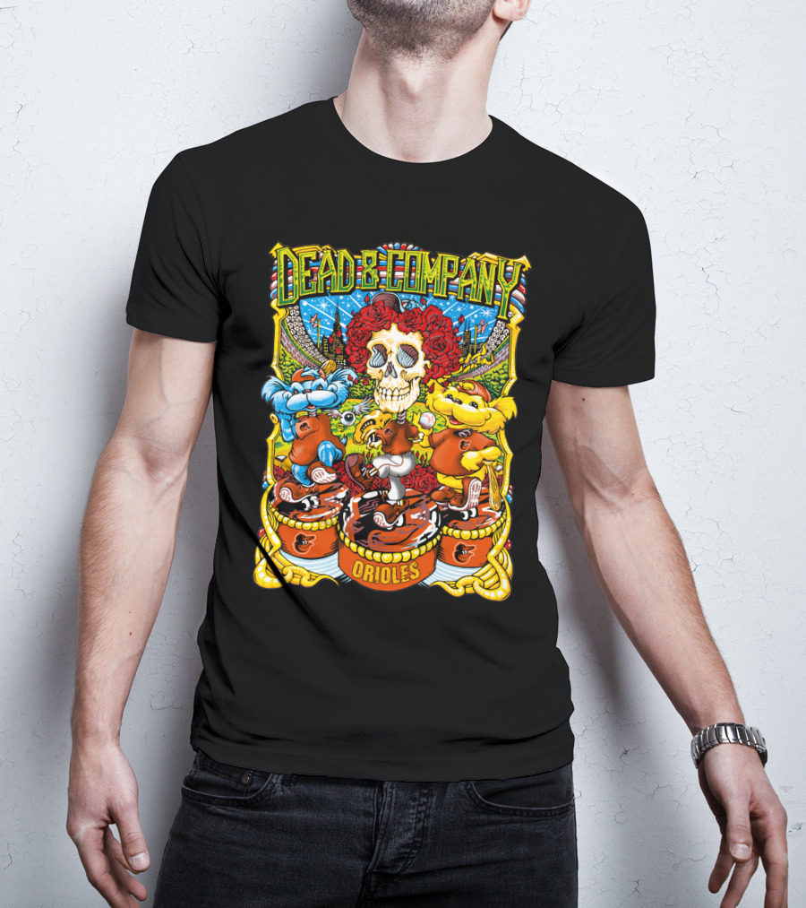 Dead & Company Orioles Mlb Collaboration T-Shirt