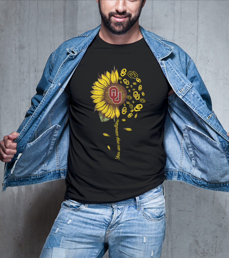 Ou You Are My Sunshine Sunflower Ncaa T-Shirt