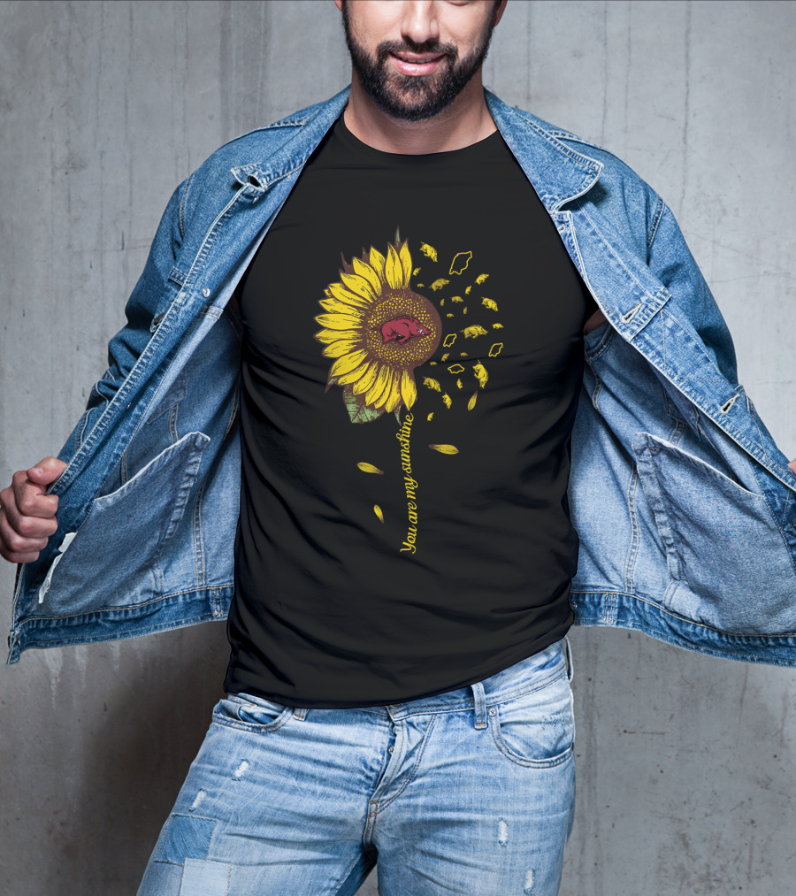 Ncaa Arkansas Razorbacks Sunflower You Are My Sunshine T-Shirt