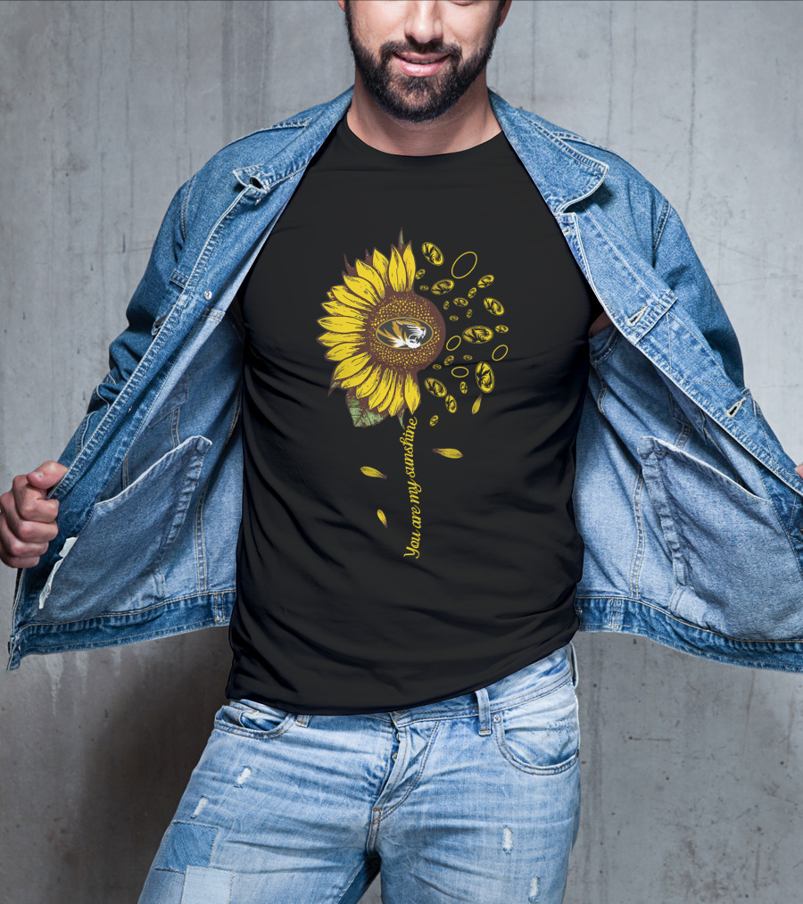 You Are My Sunshine 83 Ncaa2 Mt Tiger Logo Sunflower T-Shirt