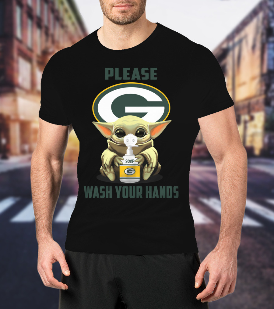 Green Bay Packers Soap Please Wash Your Hands T-Shirt