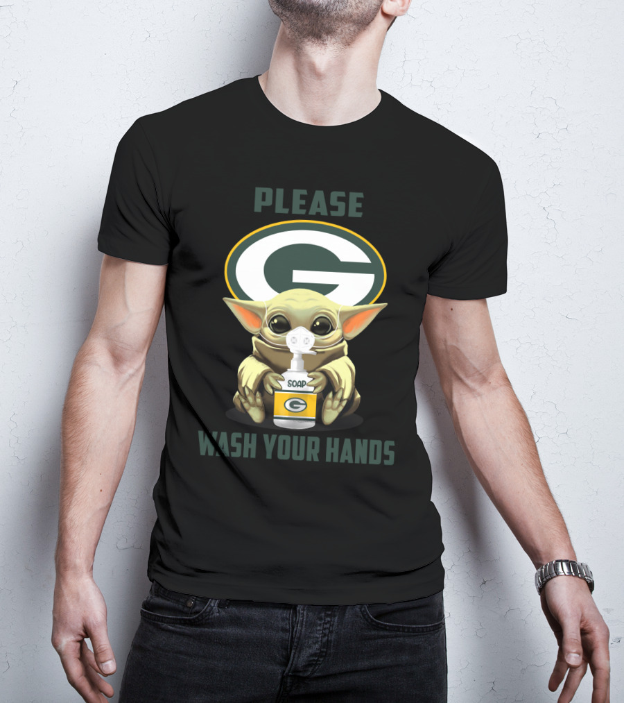 Green Bay Packers Soap Please Wash Your Hands T-Shirt