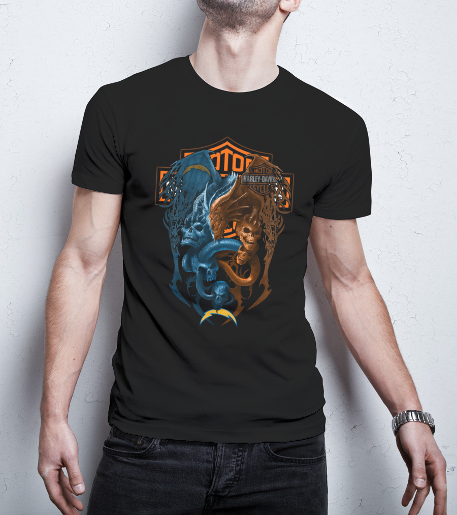 Nfl Lac Harley Davidson Dragons Chargers T-Shirt