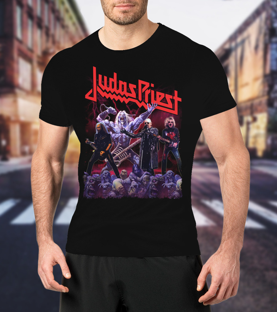 Judas Priest Band Members And Monsters T-Shirt