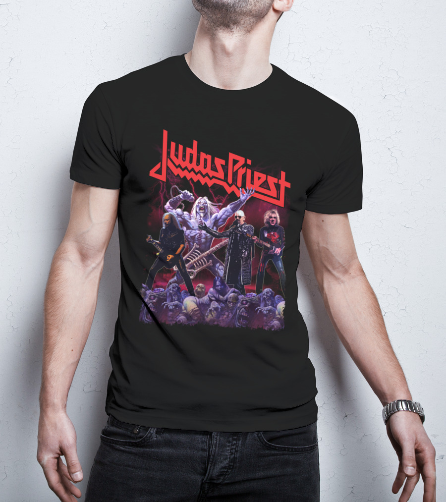 Judas Priest Band Members And Monsters T-Shirt