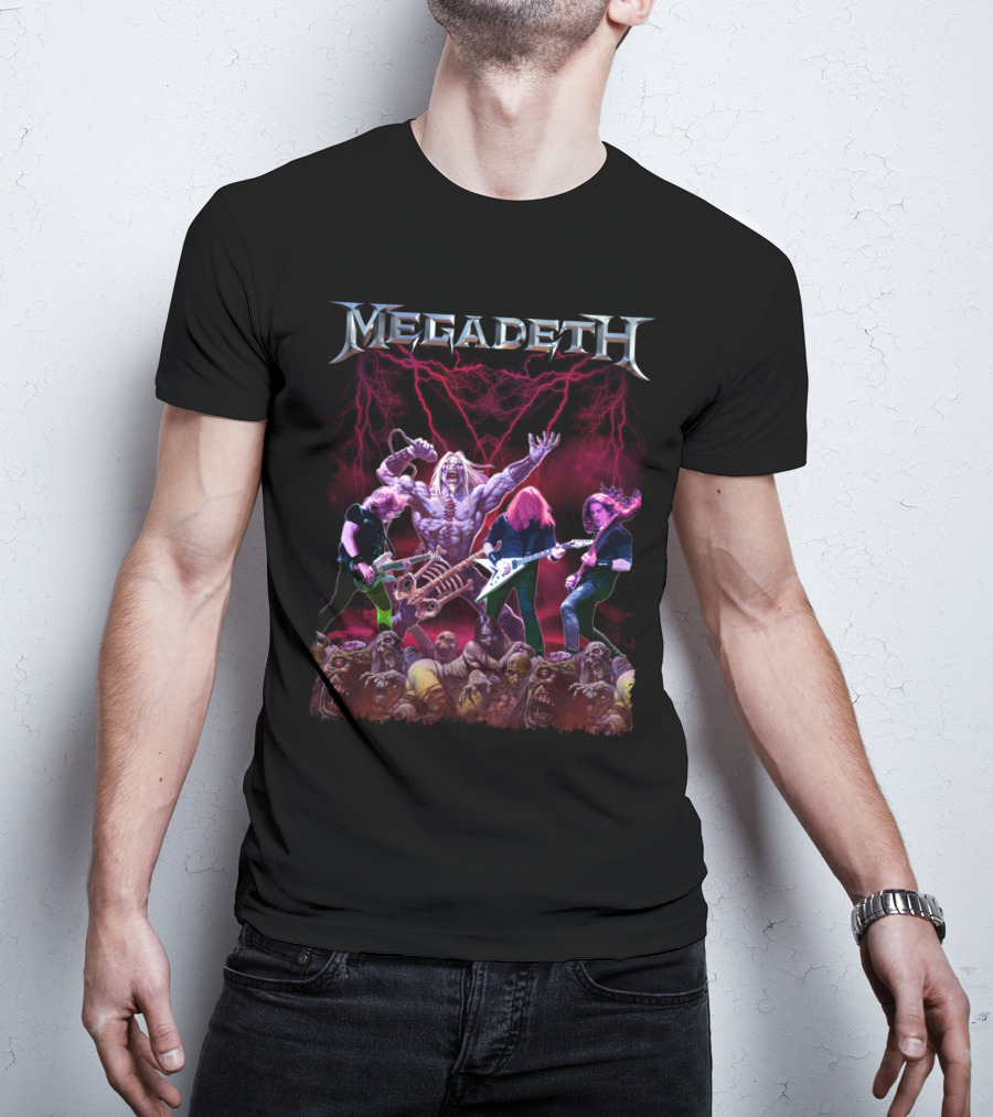 Megadeth Zombie Apocalypse Heavy Metal Concert T-Shirt