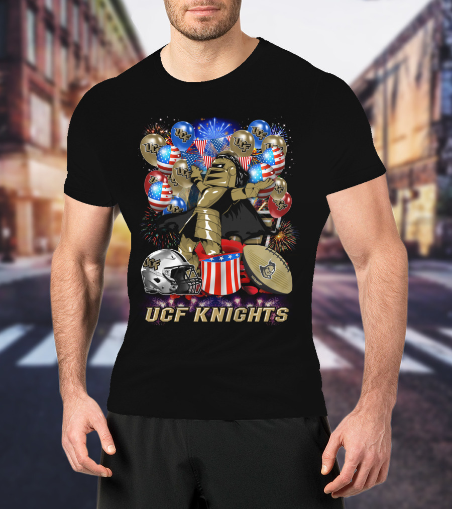Ucf Knights Ncaa2 137 Fireworks Celebration T-Shirt