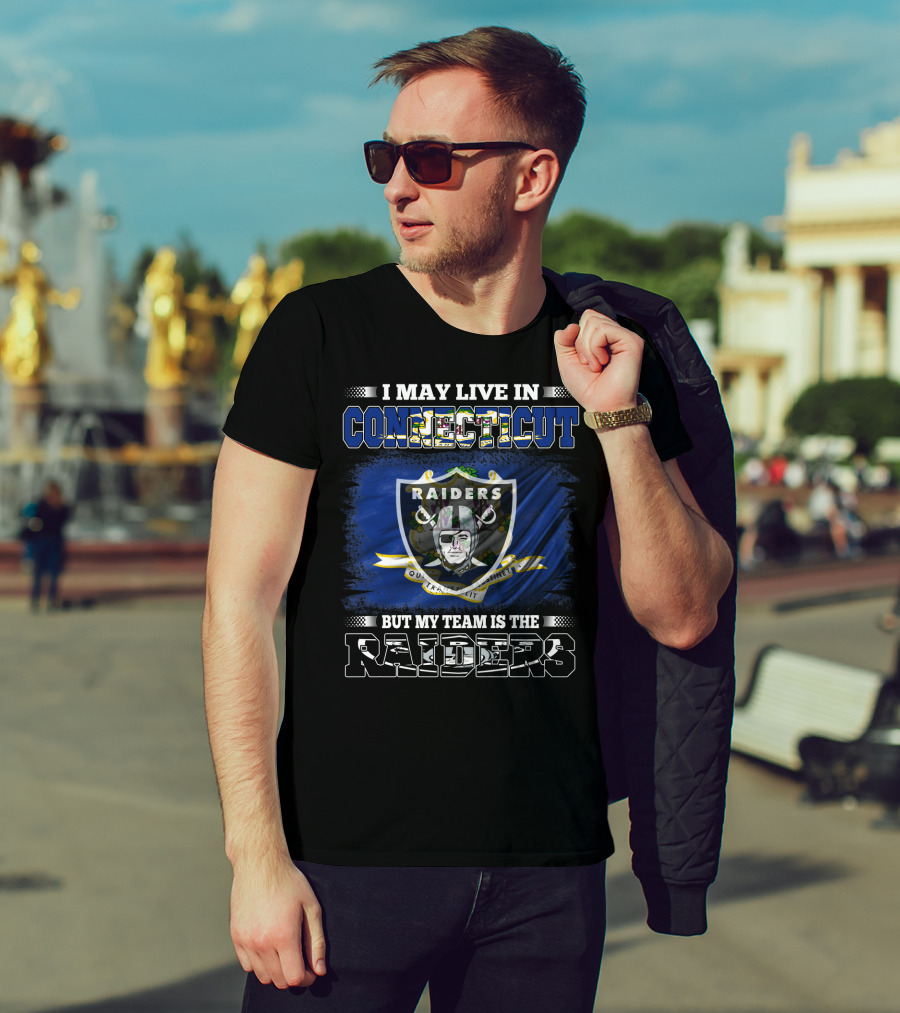 Connecticut Resident Loyal To Raiders Team Emblem T-Shirt