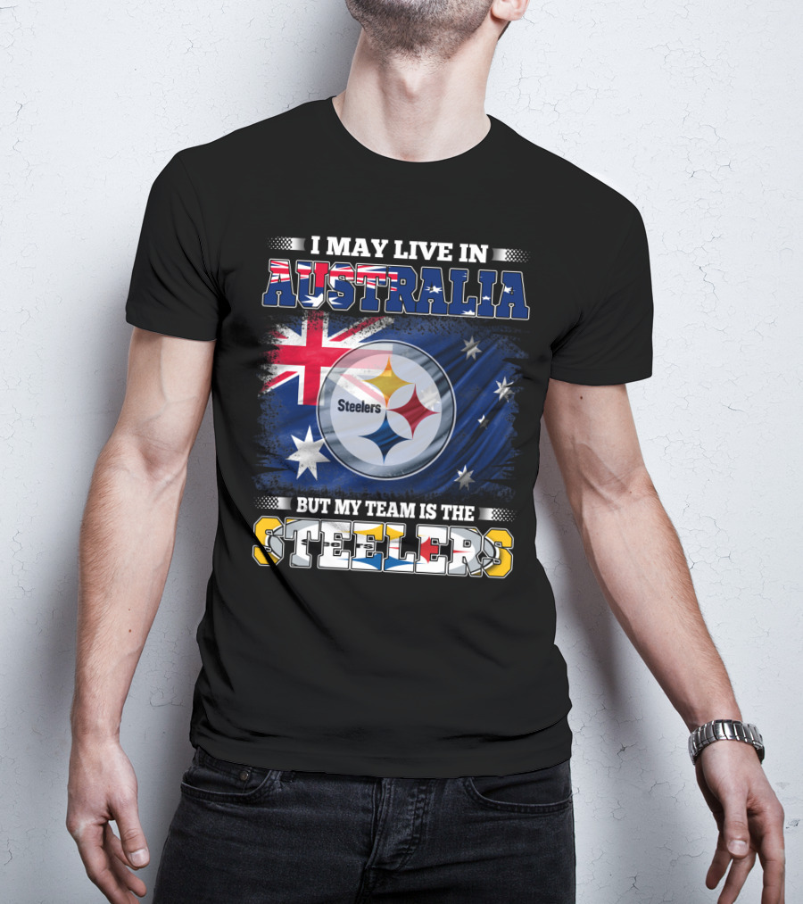 Australia Pride With Steelers Loyalty Fusion T-Shirt