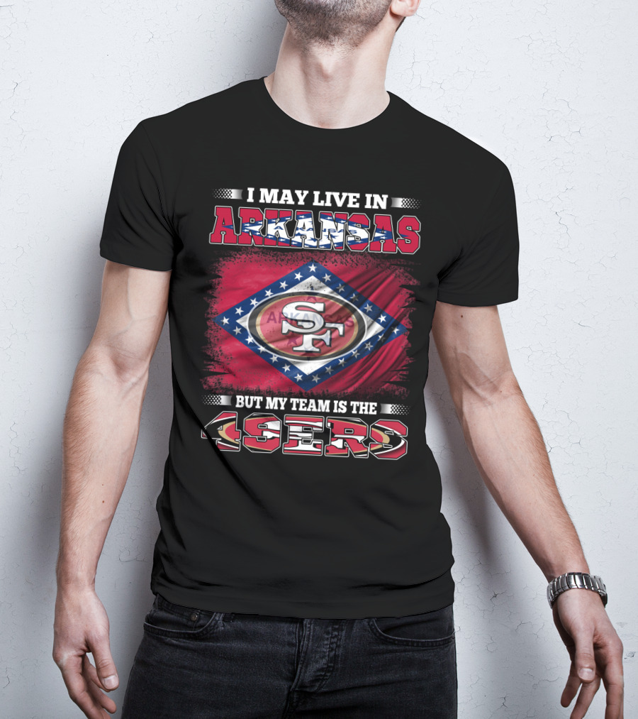 Arkansas Pride With San Francisco 49ers Team Allegiance T-Shirt
