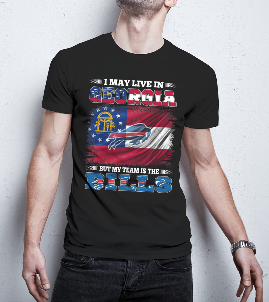 Georgia Resident Proudly Supports The Buffalo Bills Team T-Shirt