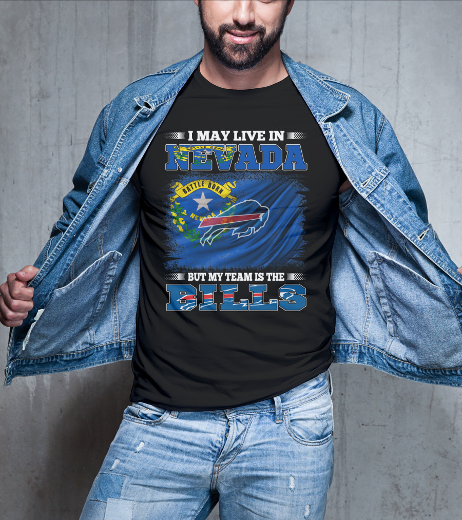 Nevada Born Loyalty With Buffalo Bills Team Pride T-Shirt