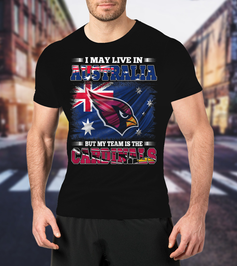 Australia Flag Cardinals Fan Team Loyalty T-Shirt
