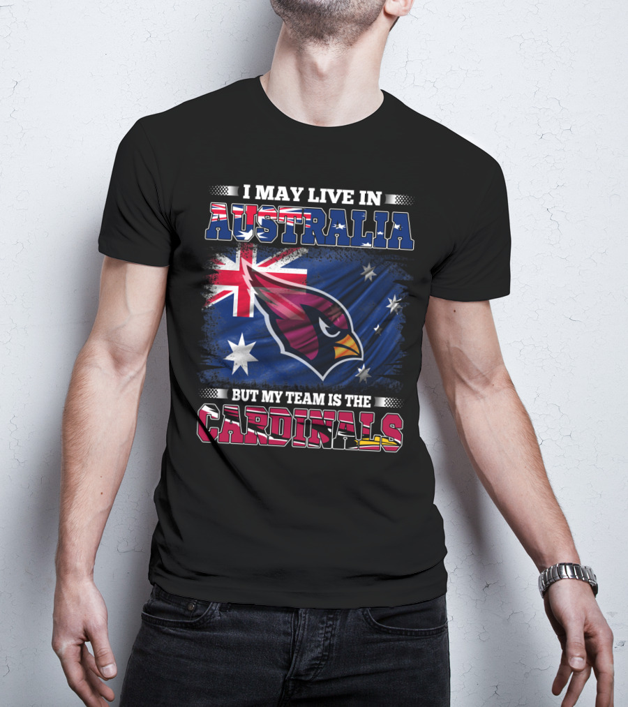 Australia Flag Cardinals Fan Team Loyalty T-Shirt