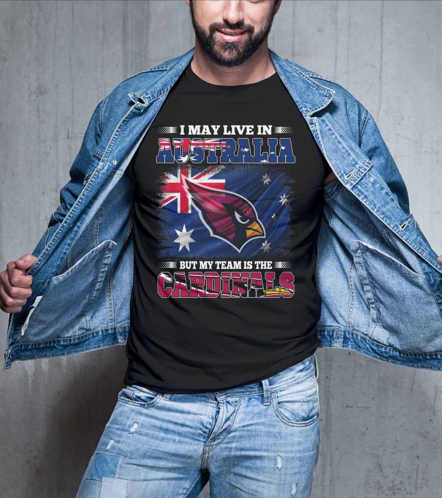 Australia Flag Cardinals Fan Team Loyalty T-Shirt