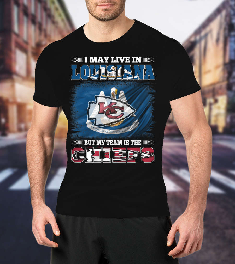 Louisiana Pride With Chiefs Allegiance Flag T-Shirt