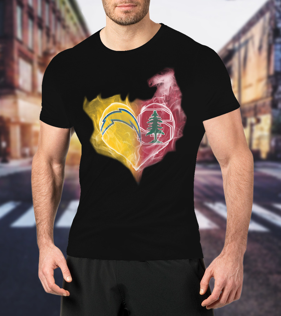 Chargers Heart Stanford Cardinal T-Shirt
