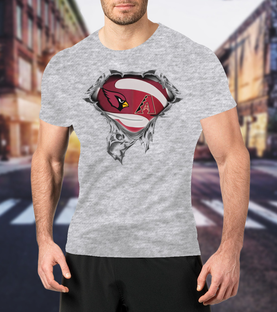 Arizona Cardinals Arizona Diamondbacks Marvel Super Heroes T-Shirt