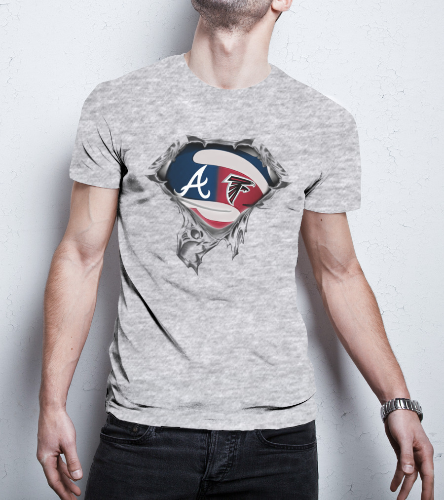 Atlanta Braves Falcons Sports Combo T-Shirt