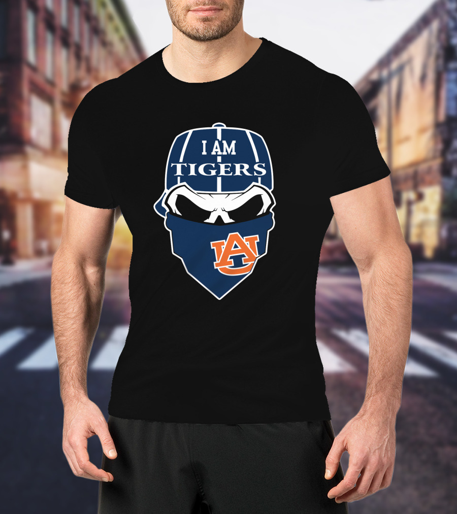 I Am Auburn Tigers Skull T-Shirt