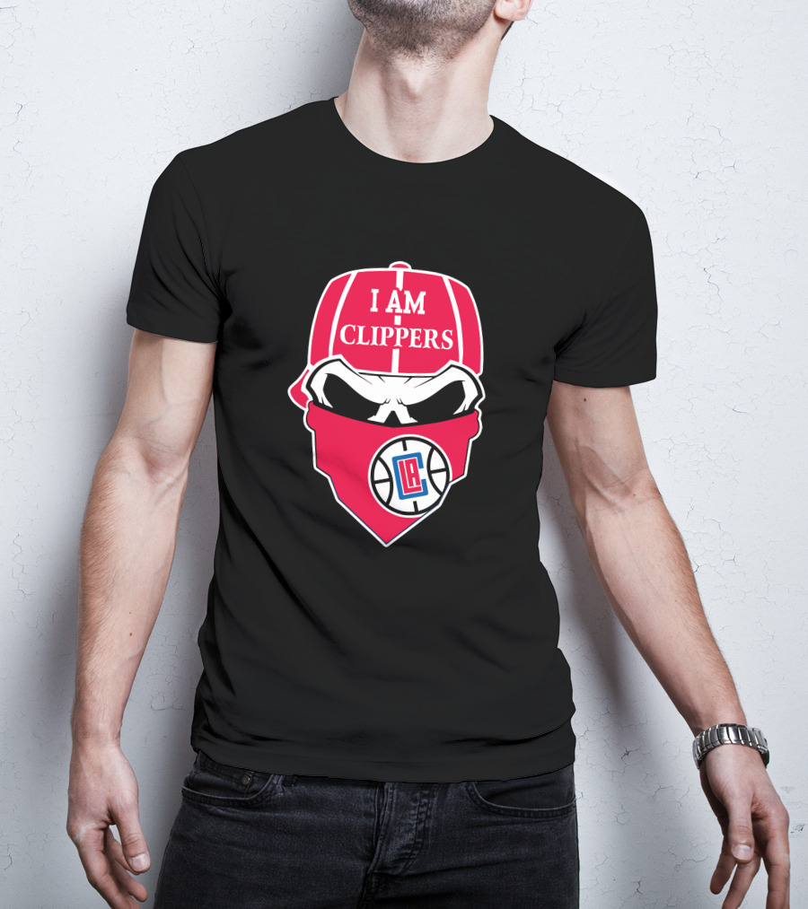 I Am Clippers La Clippers Skull T-Shirt