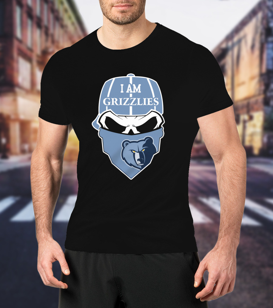 I Am Grizzlies Memphis Grizzlies Skull T-Shirt