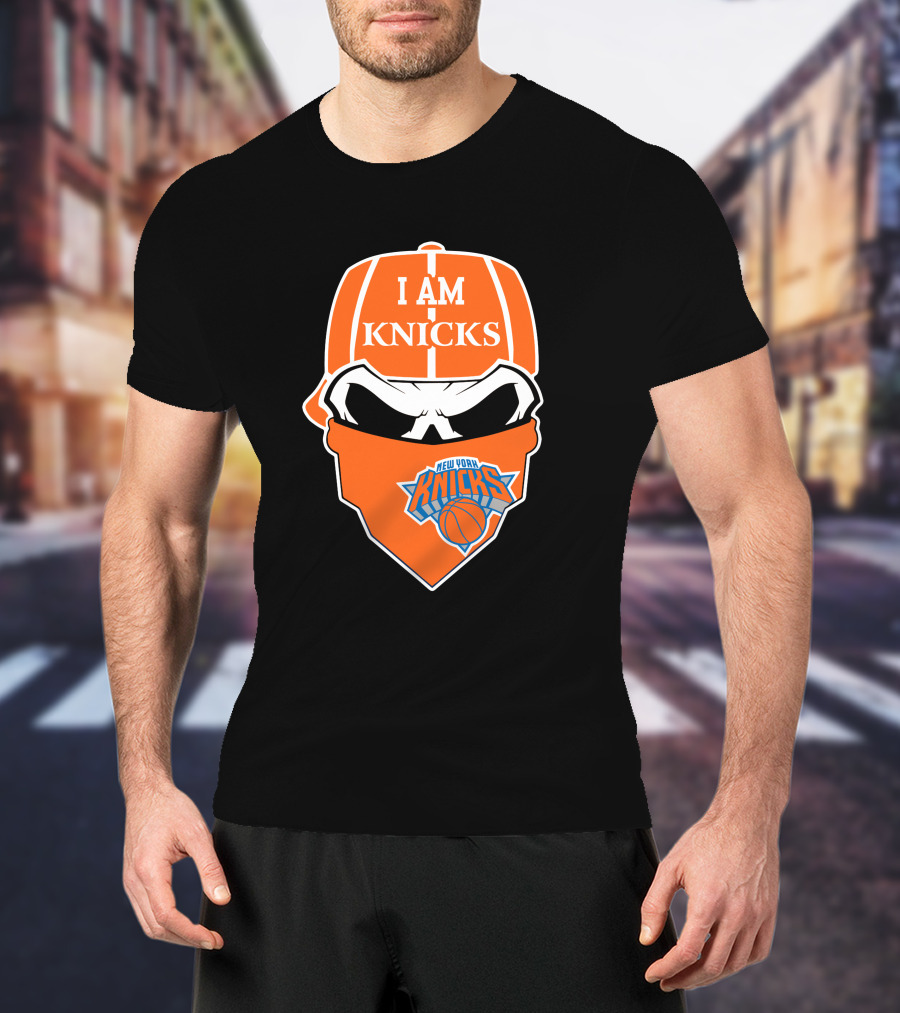 I Am Knicks New York Knicks Skull T-Shirt