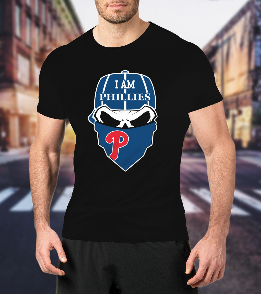 I Am Phillies Skull 'P' T-Shirt