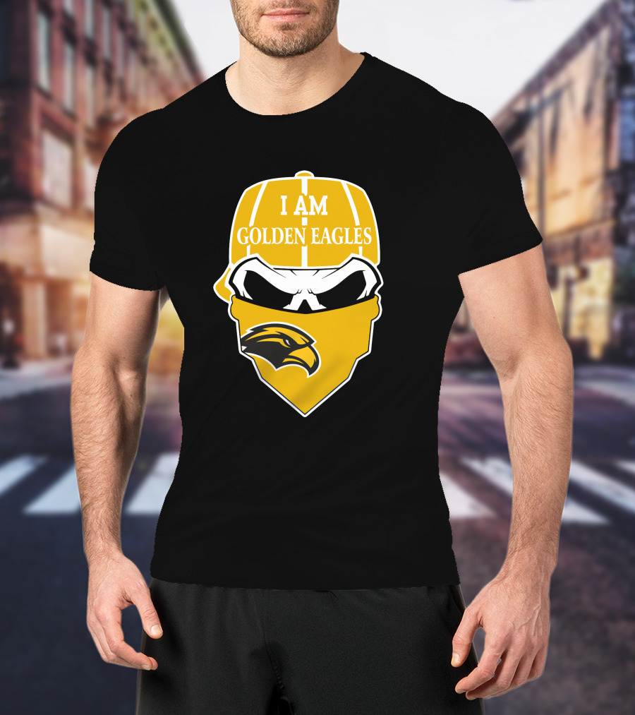 Southern Mississippi Golden Eagles I Am Skull T-Shirt