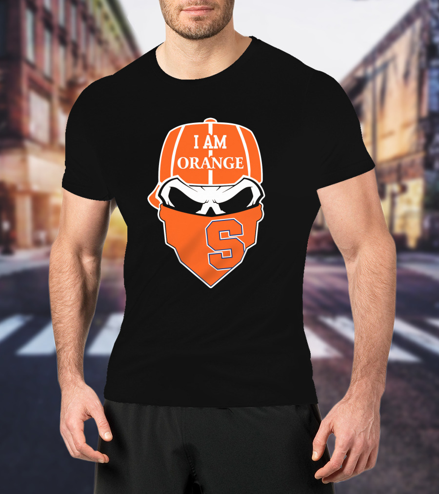 I Am Orange Syracuse Skull S T-Shirt