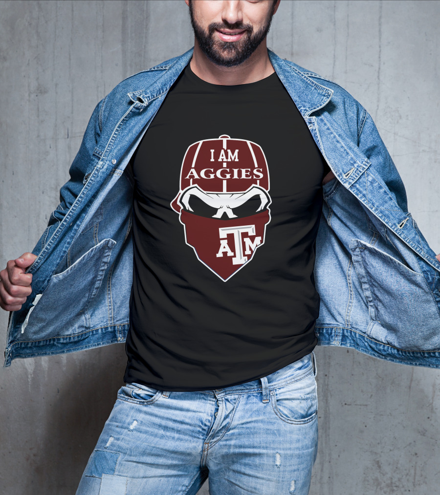 Texas A&M Aggies I Am Aggies Skull T-Shirt