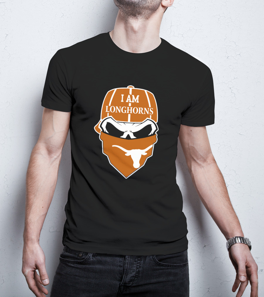 I Am Longhorns Texas Longhorns Skull T-Shirt