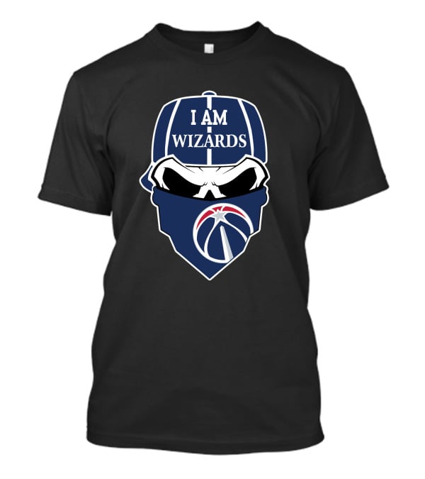 I Am Wizards Skull Washington Wizards T-Shirt