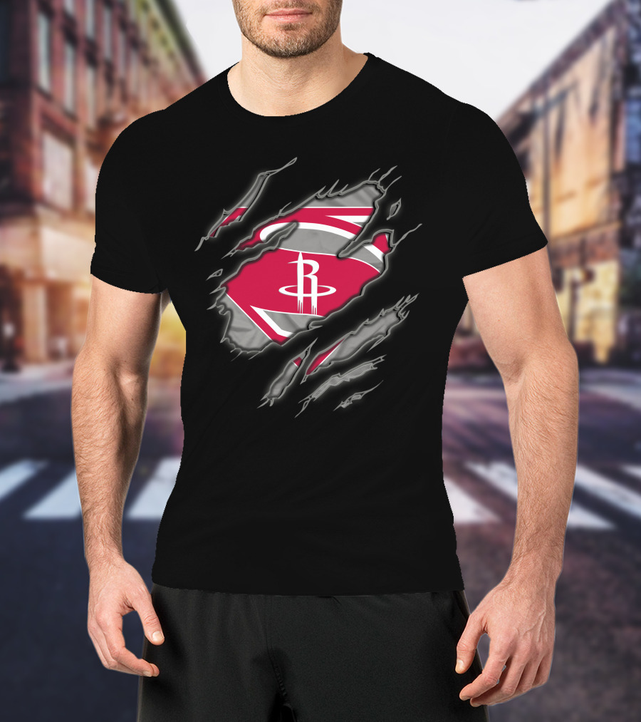 Houston Rockets Superman Claw T-Shirt