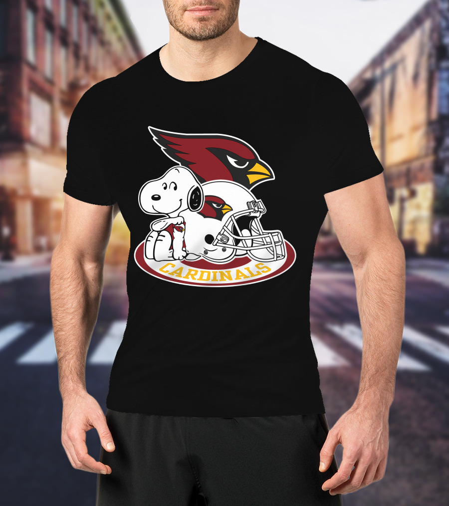 Arizona Cardinals Snoopy Football Team Helmet Icon 2 T-Shirt