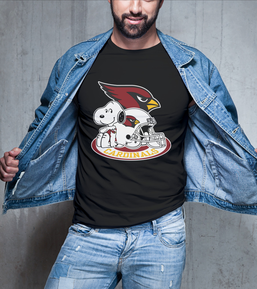 Arizona Cardinals Snoopy Football Team Helmet Icon 2 T-Shirt