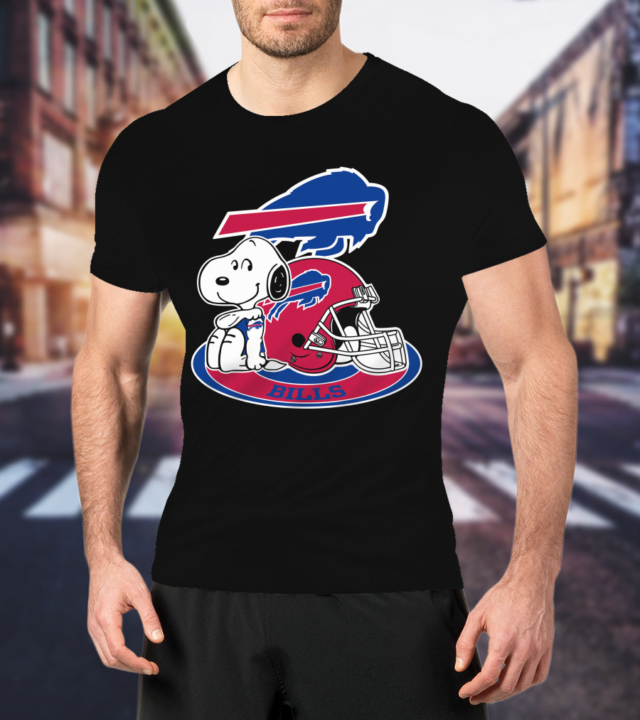 Buffalo Bills Snoopy Helmet T-Shirt