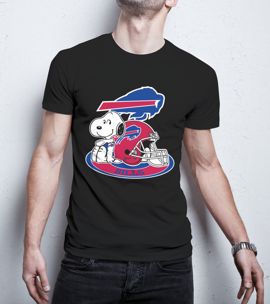 Buffalo Bills Snoopy Helmet T-Shirt