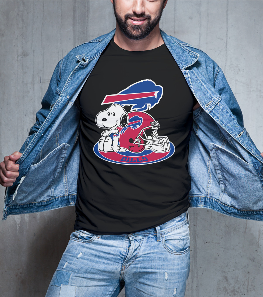 Buffalo Bills Snoopy Helmet T-Shirt